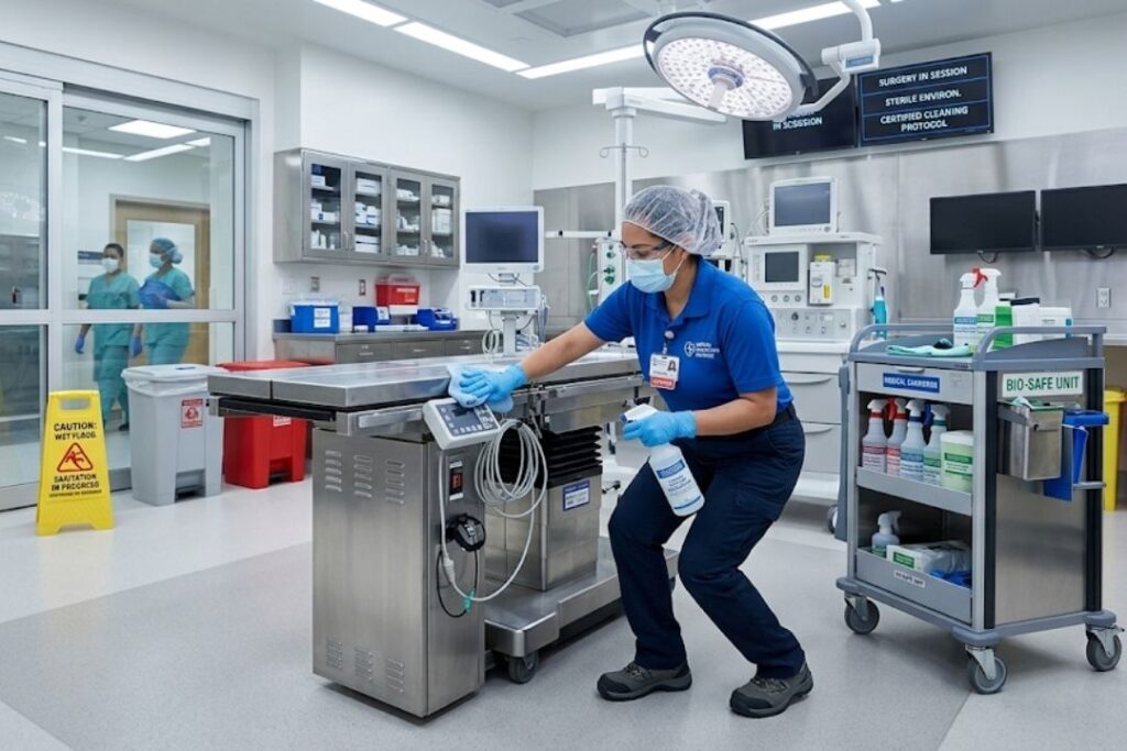 Certified Medical & Healthcare Facility Sanitation.