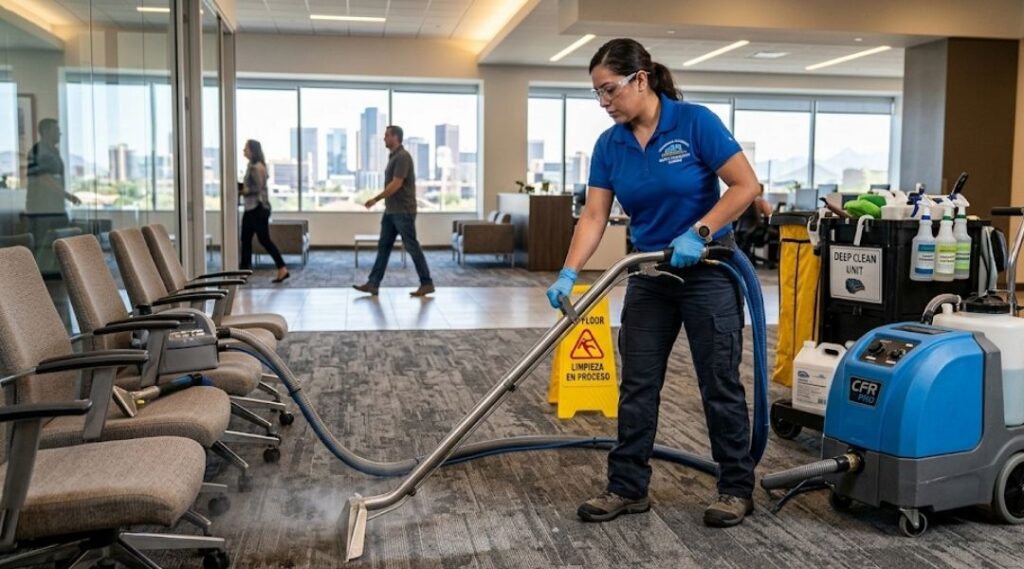 Commercial Carpet & Upholstery Cleaning.