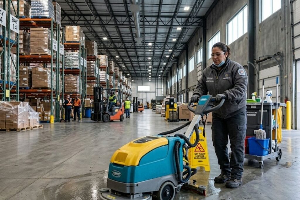 Industrial, Warehouse & Distribution Center Cleaning.