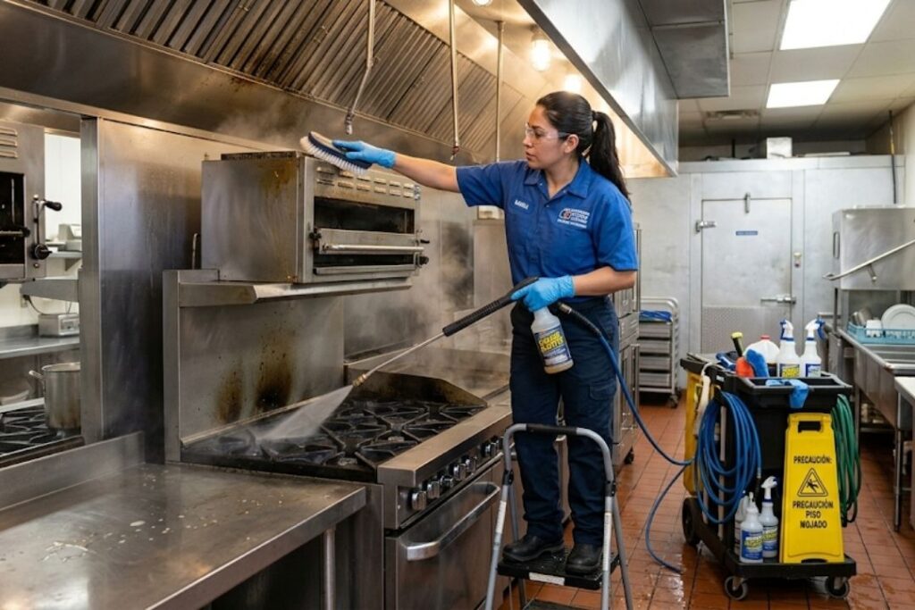 Restaurant & Commercial Kitchen Deep Cleaning.